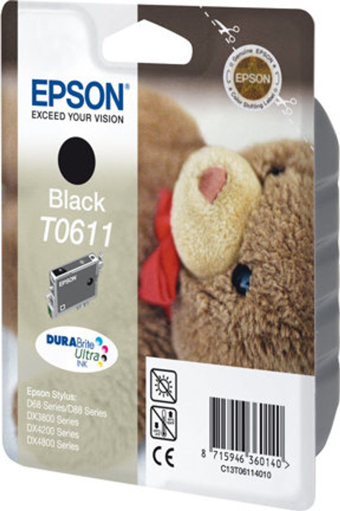 Currys Business | Epson Epson T0611 - black - original - ink cartridge Epson Epson T0611 - black - original - ink cartridge
