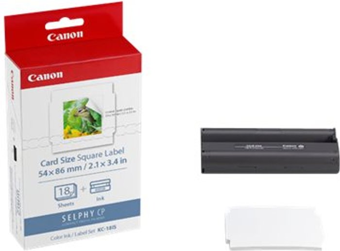 Currys Business | Canon Canon KC-18IS - print ribbon cassette and paper kit Canon Canon KC-18IS - print ribbon cassette and paper kit