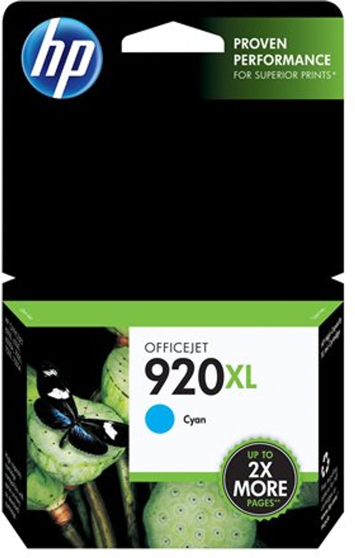 Currys Business | HP HP 920XL - High Yield - cyan - original - ink cartridge HP HP 920XL - High Yield - cyan - original - ink cartridge
