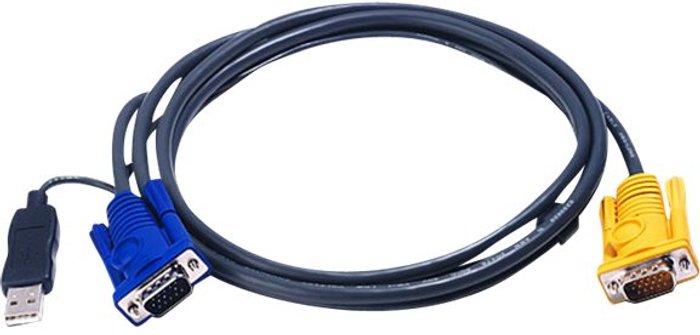 Currys Business | Aten ATEN 2L-5202UP - keyboard / video / mouse (KVM) cable - 1.8 m Aten ATEN 2L-5202UP - keyboard / video / mouse (KVM) cable - 1.8 m
