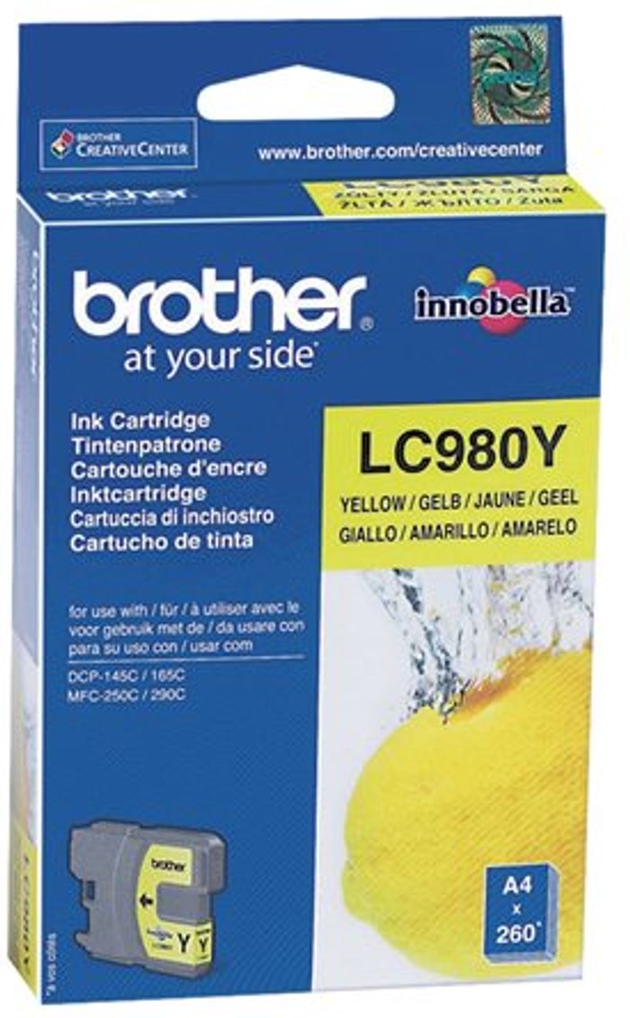 Currys Business | Brother Brother LC980Y - yellow - original - ink cartridge Brother Brother LC980Y - yellow - original - ink cartridge