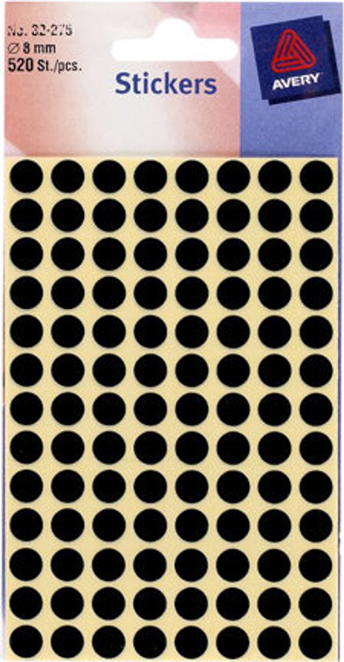 Currys Business | Avery Avery Coloured Labels - labels - 520 label(s) - 8 mm round Avery Avery Coloured Labels - labels - 520 label(s) - 8 mm round