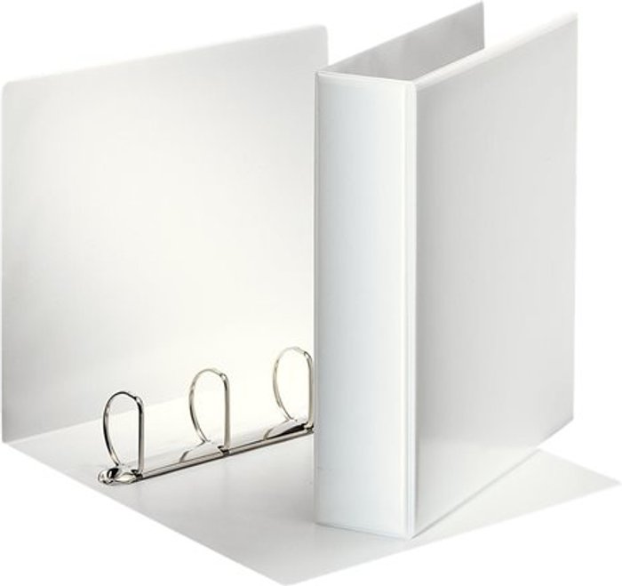 Currys Business | Esselte Esselte Panorama - presentation ring binder - for A4 - capacity: 500 sheets - white Esselte Esselte Panorama - presentation ring binder - for A4 - capacity: 500 sheets - white