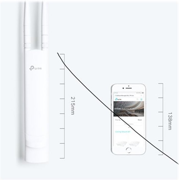 Currys Business | TP-Link TP-LINK EAP110 Outdoor PoE Wireless Access Point, White TP-Link TP-LINK EAP110 Outdoor PoE Wireless Access Point, White