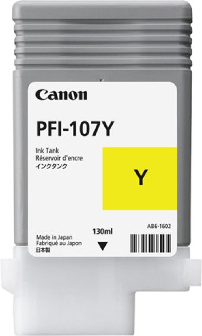 Currys Business | Canon Canon PFI-107 Y - yellow - original - ink tank Canon Canon PFI-107 Y - yellow - original - ink tank