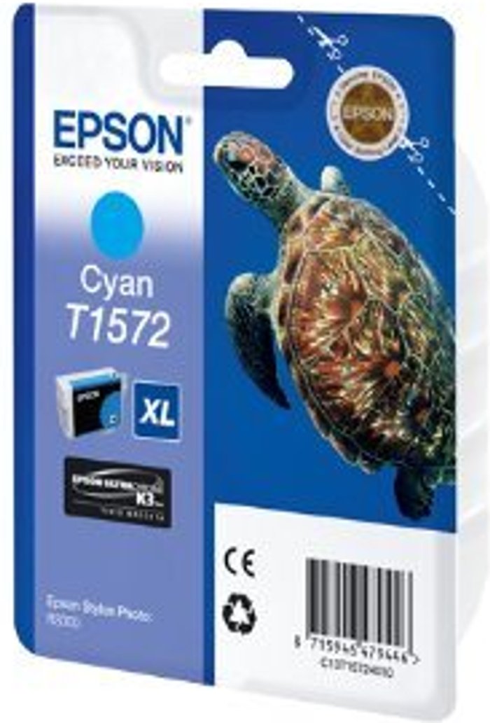 Currys Business | Epson Epson T1572 - cyan - original - ink cartridge Epson Epson T1572 - cyan - original - ink cartridge