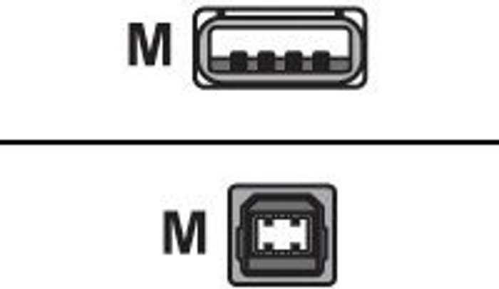 Currys Business | Computer Gear CONNEkT GEAR - USB cable - USB to USB Type B - 3 m Computer Gear CONNEkT GEAR - USB cable - USB to USB Type B - 3 m