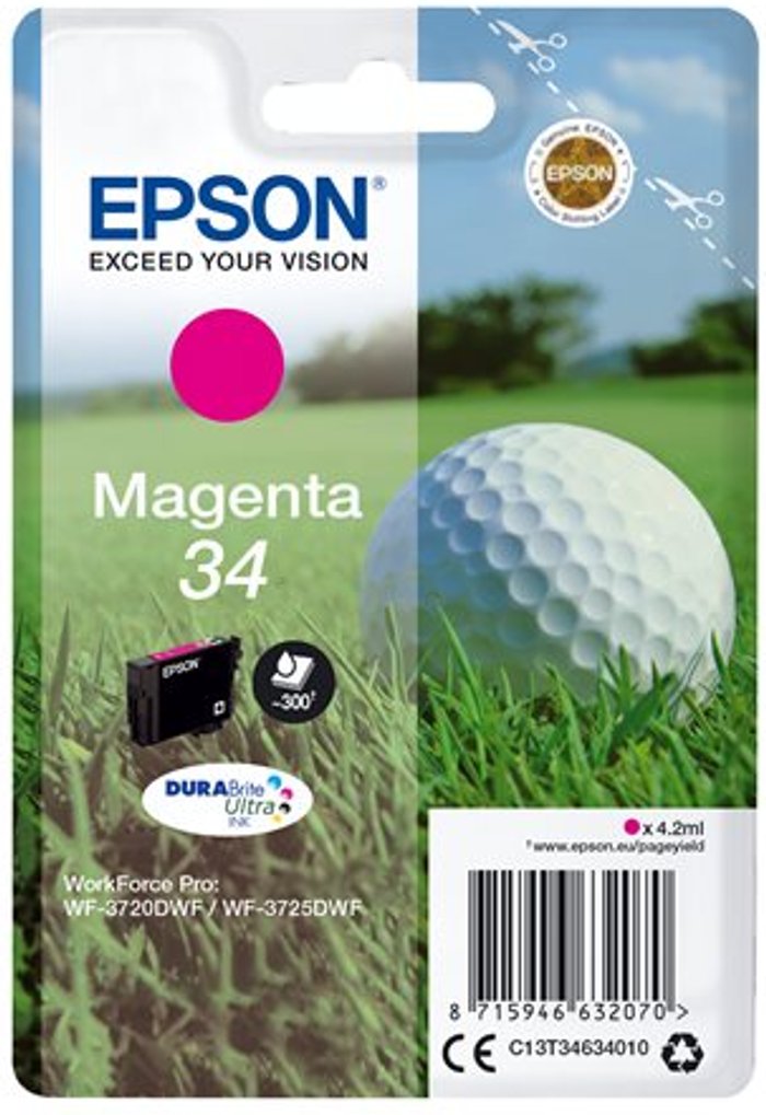 Currys Business | Epson Epson 34 - magenta - original - ink cartridge Epson Epson 34 - magenta - original - ink cartridge