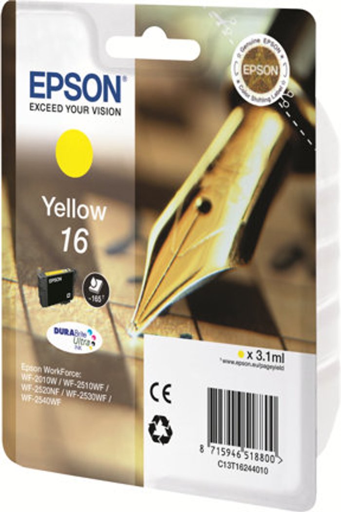 Currys Business | Epson Epson 16 - yellow - original - ink cartridge Epson Epson 16 - yellow - original - ink cartridge