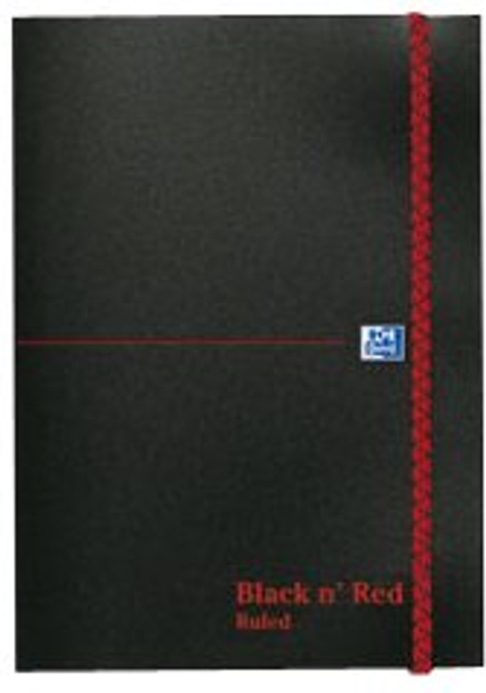 Currys Business | Black n Red Black n' Red Casebound Plain Elasticated Notebook 192 Pages A7 (Pack of 10) 100080540 Black n Red Black n' Red Casebound Plain Elasticated Notebook 192 Pages A7 (Pack of 10) 100080540