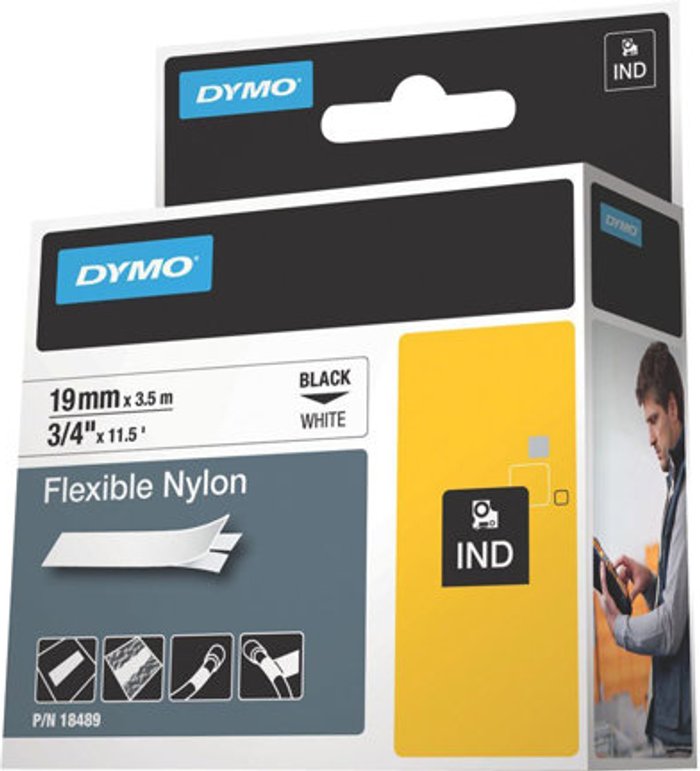 Currys Business | Dymo DYMO IND - flexible label tape - 1 cassette(s) - Roll (1.9 cm x 4 m) Dymo DYMO IND - flexible label tape - 1 cassette(s) - Roll (1.9 cm x 4 m)