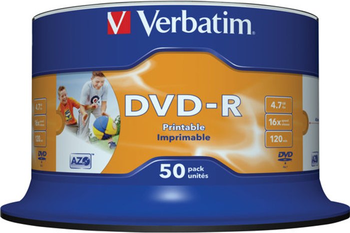 Currys Business | Verbatim Verbatim - DVD-R x 50 - 4.7 GB - storage media Verbatim Verbatim - DVD-R x 50 - 4.7 GB - storage media