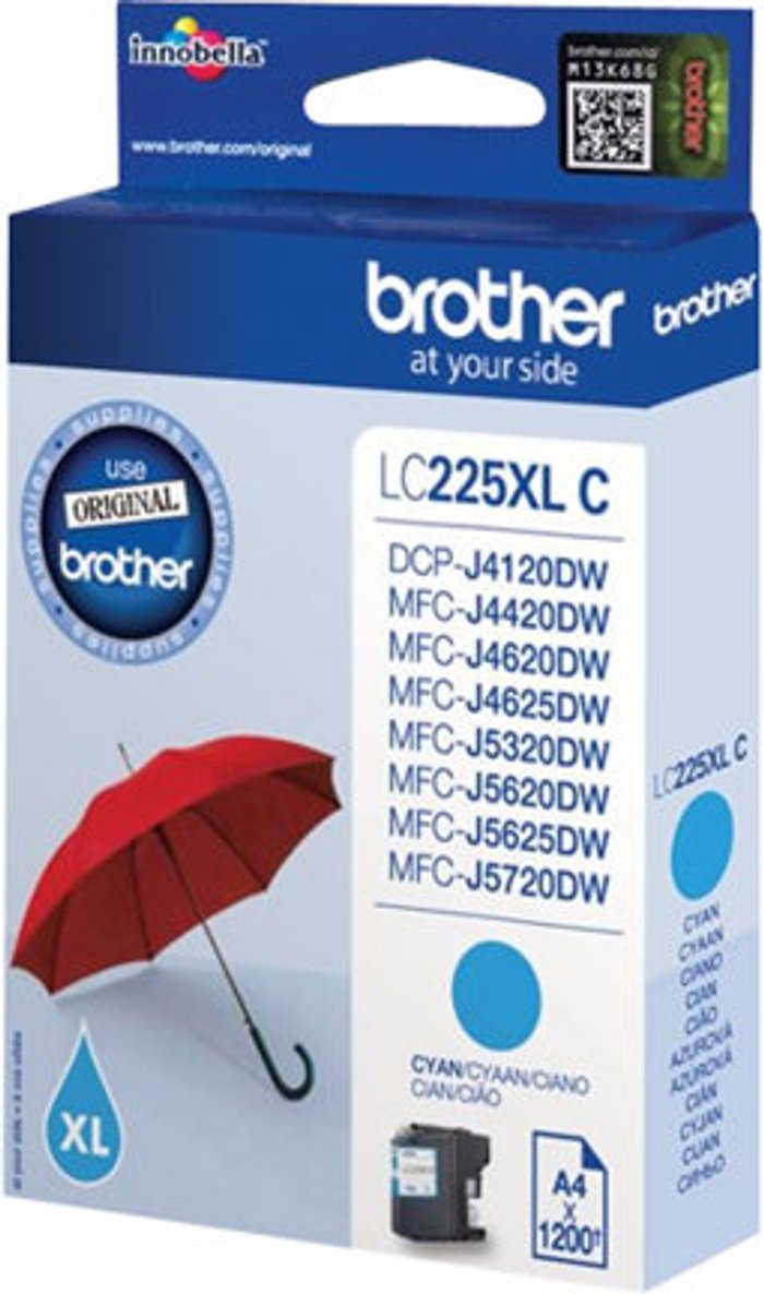 Currys Business | Brother Brother LC225XLC - cyan - original - ink cartridge Brother Brother LC225XLC - cyan - original - ink cartridge