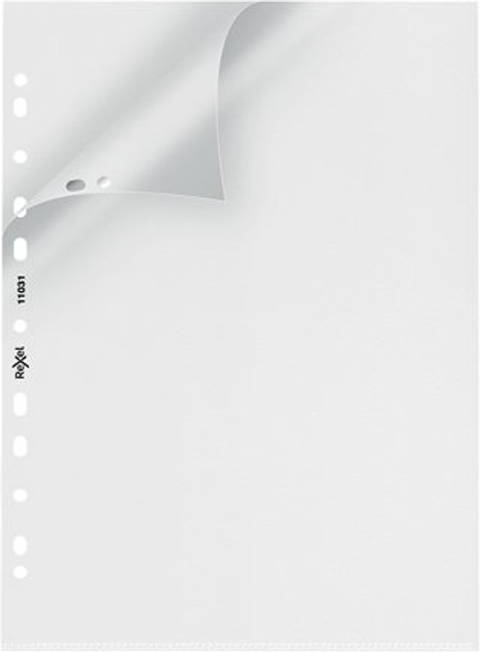 Currys Business | Rexel Rexel Nyrex Premium Pocket A4 Top Left Opening Embossed (Pack of 25) 11031 Rexel Rexel Nyrex Premium Pocket A4 Top Left Opening Embossed (Pack of 25) 11031