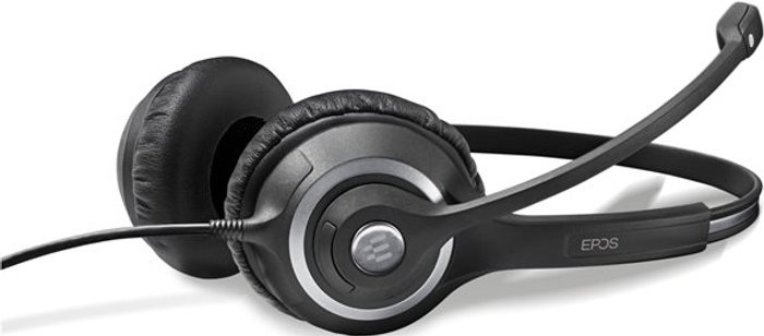 Currys Business | Sennheiser Epos SC 75 USB MS Wired Binaural Headband Headset Black 1000635 Sennheiser Epos SC 75 USB MS Wired Binaural Headband Headset Black 1000635