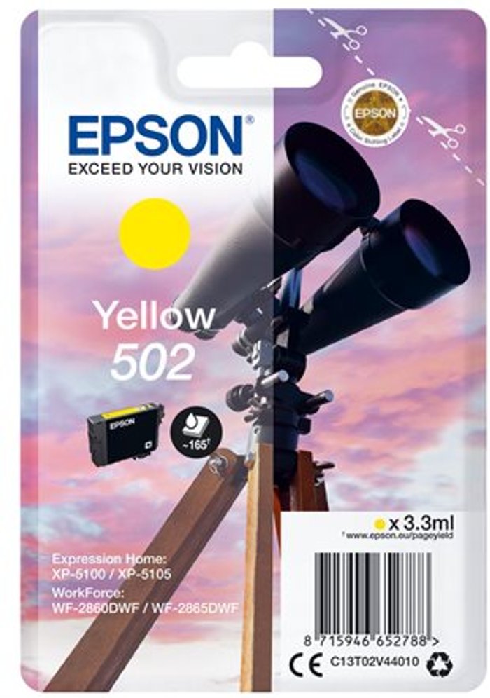 Currys Business | Epson Epson 502 - yellow - original - ink cartridge Epson Epson 502 - yellow - original - ink cartridge