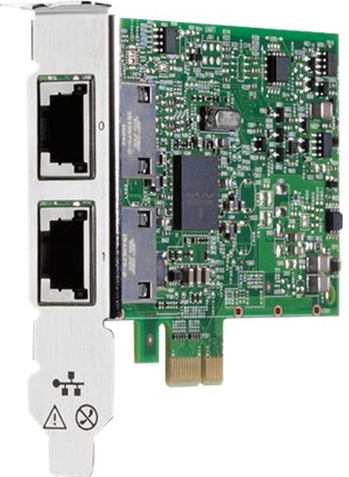 Currys Business | HP HPE 332T - network adapter - PCIe 2.0 - Gigabit Ethernet x 2 HP HPE 332T - network adapter - PCIe 2.0 - Gigabit Ethernet x 2