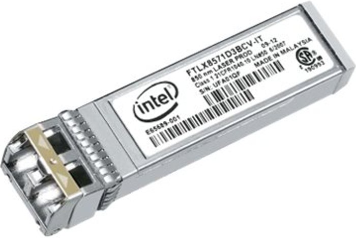 Currys Business | Intel Intel Ethernet SFP+ SR Optics - SFP+ transceiver module - GigE, 10 GigE Intel Intel Ethernet SFP+ SR Optics - SFP+ transceiver module - GigE, 10 GigE