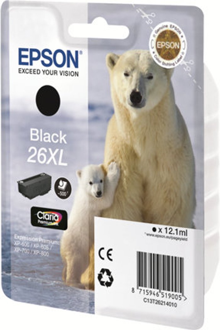 Currys Business | Epson Epson 26XL - XL - black - original - ink cartridge Epson Epson 26XL - XL - black - original - ink cartridge