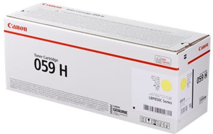 Currys Business | Canon Canon 059H Toner Cartridge High Yield Yellow 3624C001 Canon Canon 059H Toner Cartridge High Yield Yellow 3624C001