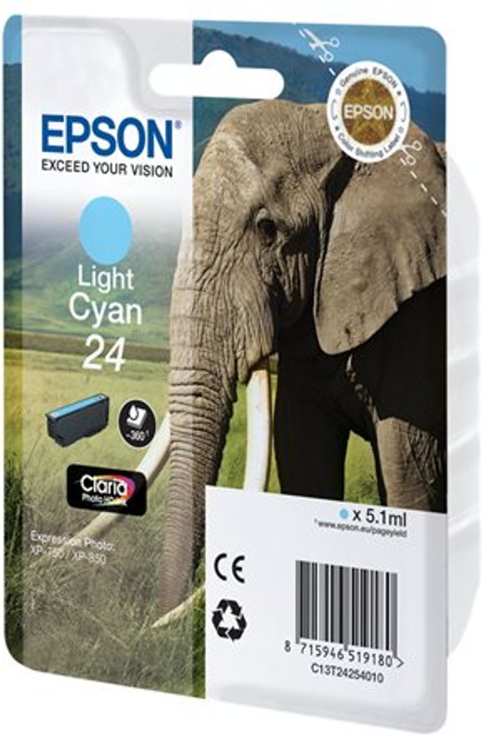 Currys Business | Epson Epson 24 - cyan - original - ink cartridge Epson Epson 24 - cyan - original - ink cartridge