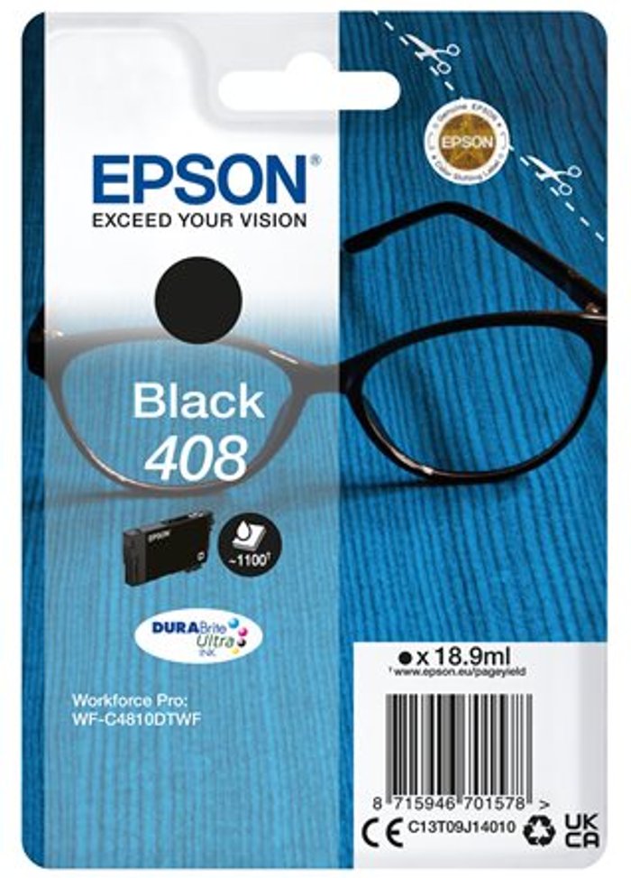 Currys Business | Epson Epson 408 - black - original - ink cartridge Epson Epson 408 - black - original - ink cartridge