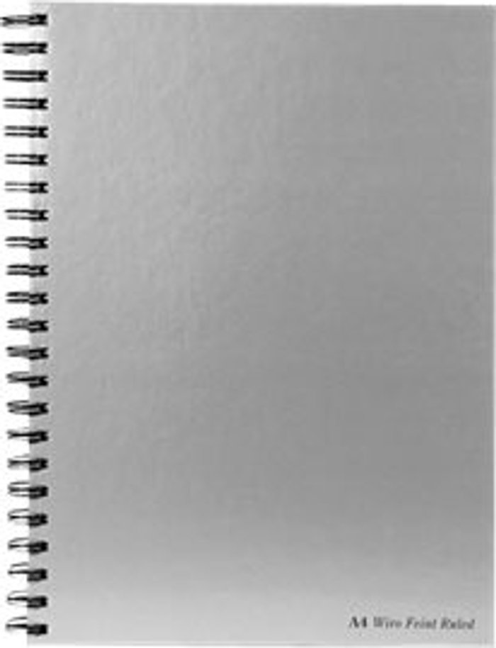 Currys Business | Pukka Pukka Pad Silver Ruled Wirebound Notebook 160 Pages A4 (Pack of 5) WRULA4 Pukka Pukka Pad Silver Ruled Wirebound Notebook 160 Pages A4 (Pack of 5) WRULA4