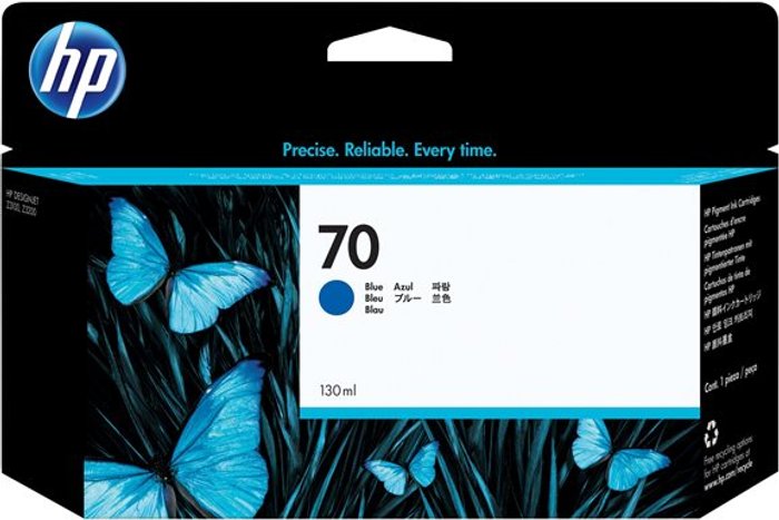 Currys Business | HP HP 70 - blue - original - DesignJet - ink cartridge HP HP 70 - blue - original - DesignJet - ink cartridge