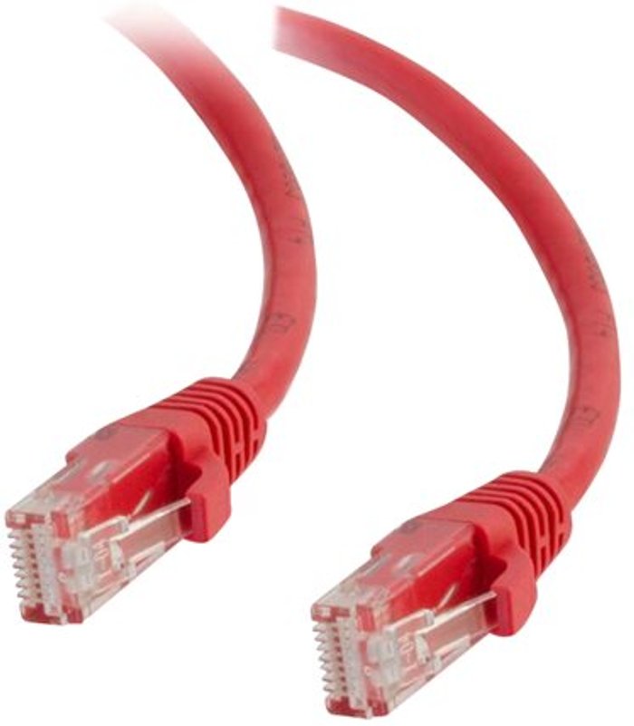 Currys Business | CABLES TO GO C2G Cat5e Booted Unshielded (UTP) Network Patch Cable - patch cable - 2 m - red CABLES TO GO C2G Cat5e Booted Unshielded (UTP) Network Patch Cable - patch cable - 2 m - red