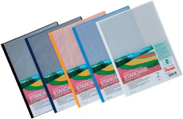 Currys Business | Pentel Pentel - display book - for A4 - capacity: 7 sheets - black with transparent front cover (pack of 5) Pentel Pentel - display book - for A4 - capacity: 7 sheets - black with transparent front cover (pack of 5)