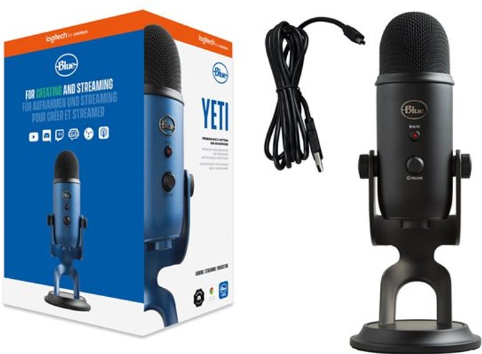 Currys Business | Blue BLUE Yeti Professional USB Microphone - Black, Black Blue BLUE Yeti Professional USB Microphone - Black, Black