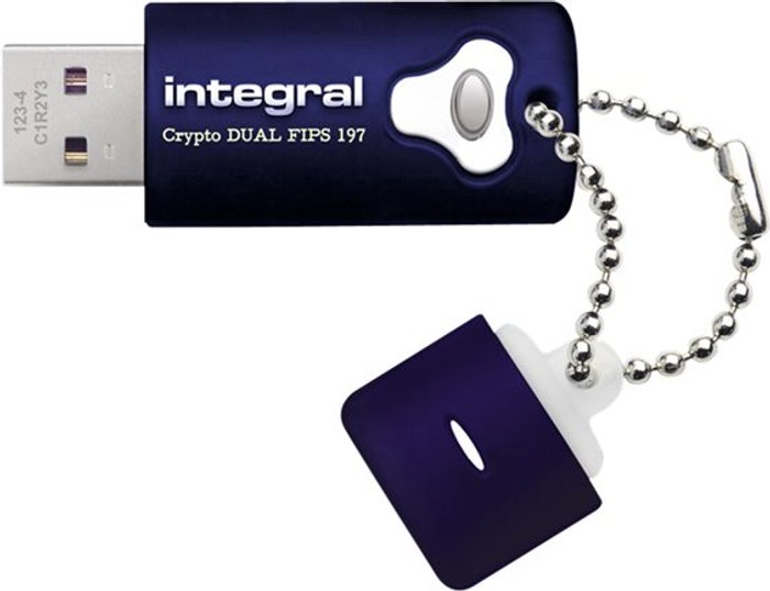 Currys Business | Integral Integral Crypto Dual FIPS 197 Encrypted USB 3.0 Flash Drive 8GB INFD8GCRYDL30197 Integral Integral Crypto Dual FIPS 197 Encrypted USB 3.0 Flash Drive 8GB INFD8GCRYDL30197