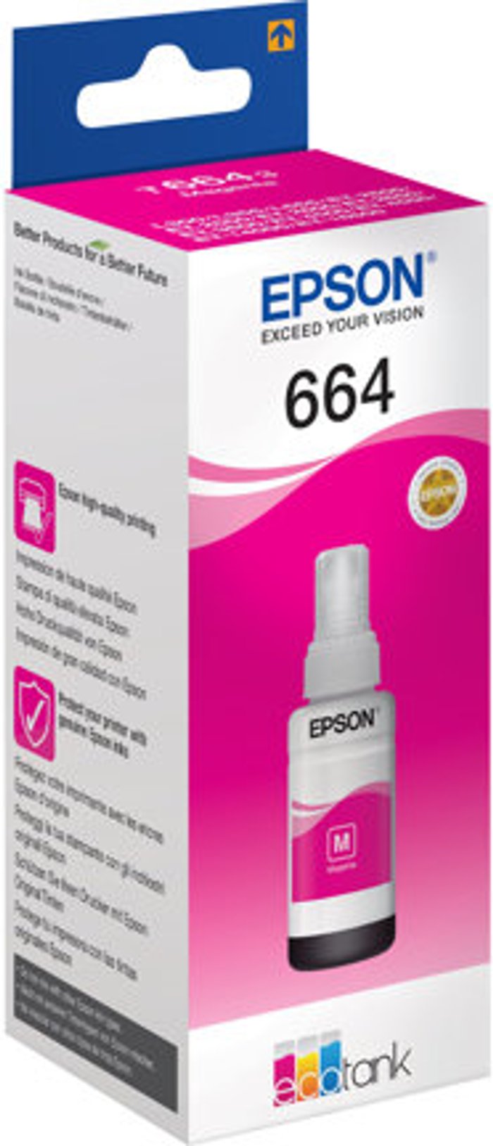 Currys Business | Epson EPSON T6643 Magenta Ecotank Ink Bottle - 70 ml Epson EPSON T6643 Magenta Ecotank Ink Bottle - 70 ml