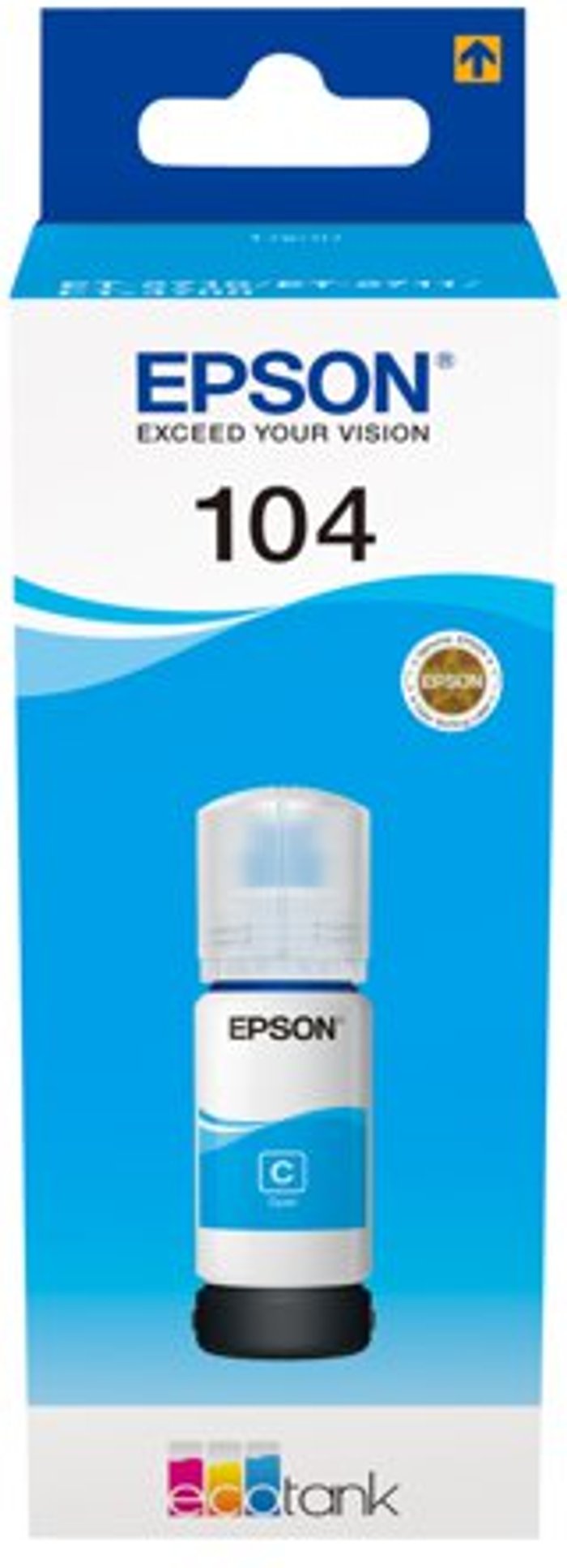 Currys Business | Epson EPSON 104 Cyan Ecotank Ink Bottle Epson EPSON 104 Cyan Ecotank Ink Bottle
