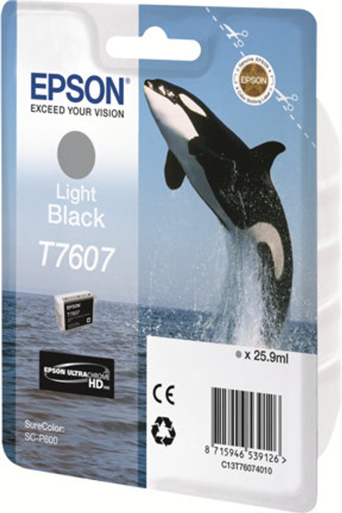 Currys Business | Epson Epson T7607 - light black - original - ink cartridge Epson Epson T7607 - light black - original - ink cartridge