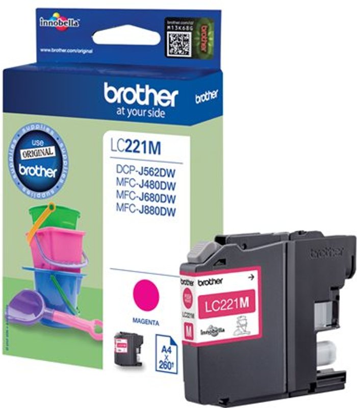 Currys Business | Brother Brother LC221M - magenta - original - ink cartridge Brother Brother LC221M - magenta - original - ink cartridge