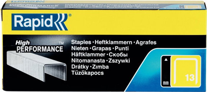 Currys Business | Esselte Rapid - staples - No. 13 - 6 mm - pack of 5000 Esselte Rapid - staples - No. 13 - 6 mm - pack of 5000