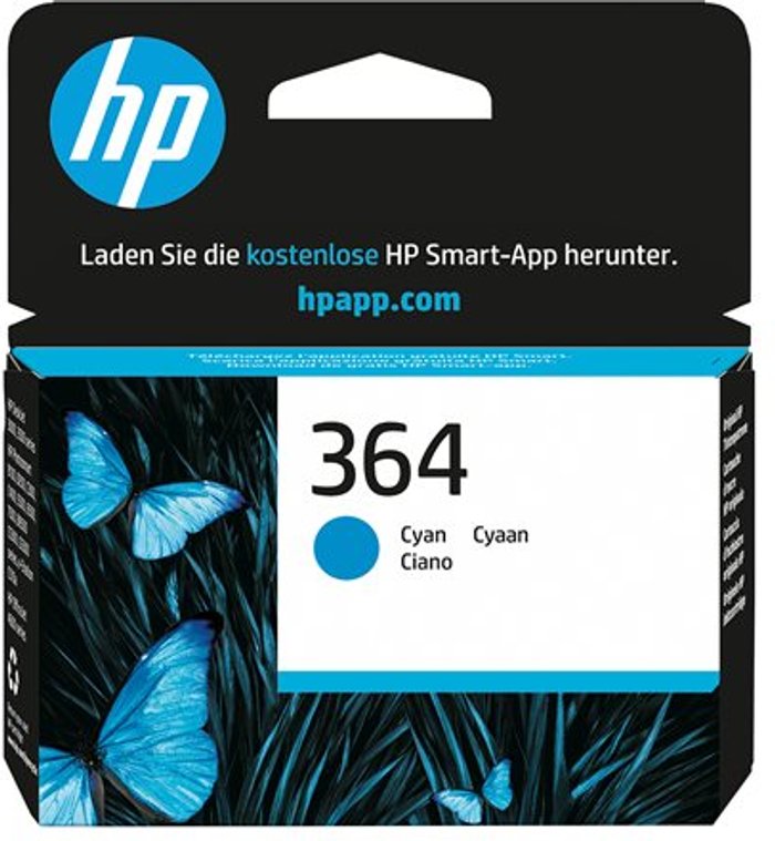 Currys Business | HP HP 364 - cyan - original - ink cartridge HP HP 364 - cyan - original - ink cartridge