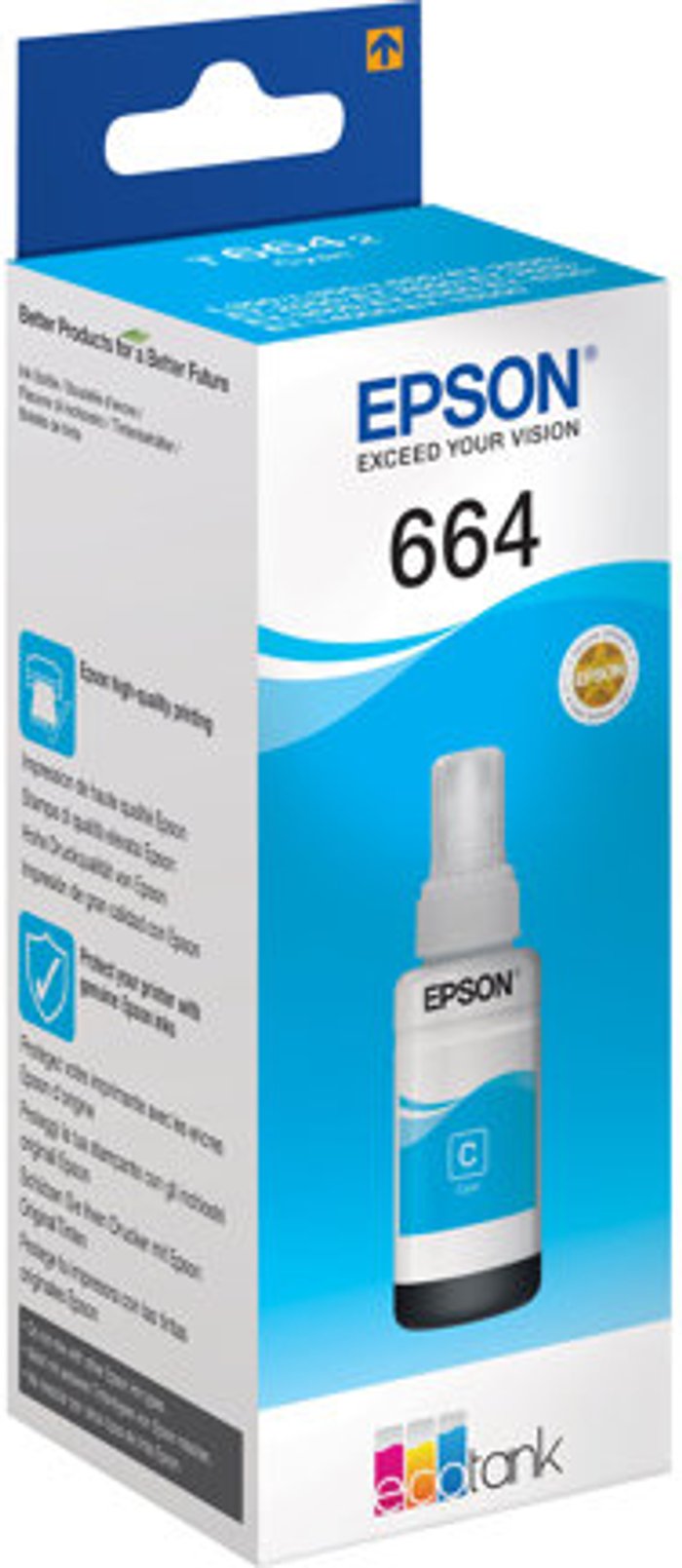 Currys Business | Epson EPSON T6642 Cyan Ecotank Ink Bottle - 70 ml Epson EPSON T6642 Cyan Ecotank Ink Bottle - 70 ml