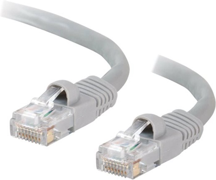 Currys Business | CABLES TO GO C2G Cat5e Booted Unshielded (UTP) Network Patch Cable - patch cable - 2 m - grey CABLES TO GO C2G Cat5e Booted Unshielded (UTP) Network Patch Cable - patch cable - 2 m - grey