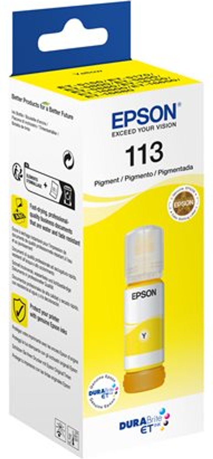 Currys Business | Epson Epson 113 Ecotank Yellow Ink Bottle C13T06B440 Epson Epson 113 Ecotank Yellow Ink Bottle C13T06B440