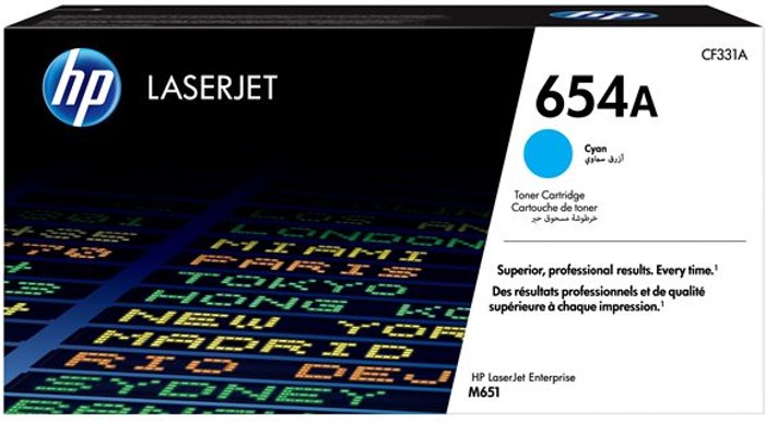 Currys Business | HP HP 654A - cyan - original - LaserJet - toner cartridge (CF331A) HP HP 654A - cyan - original - LaserJet - toner cartridge (CF331A)