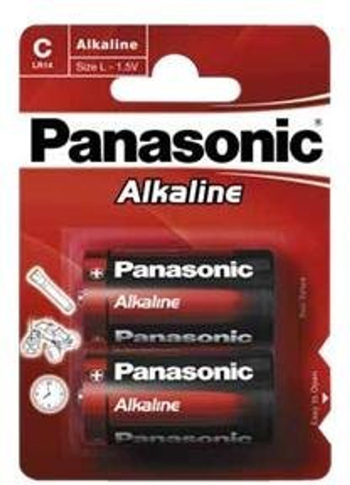 Currys Business | Panasonic Panasonic Alkaline Power LR14AP/2BP battery - 2 x C - Alkaline Panasonic Panasonic Alkaline Power LR14AP/2BP battery - 2 x C - Alkaline