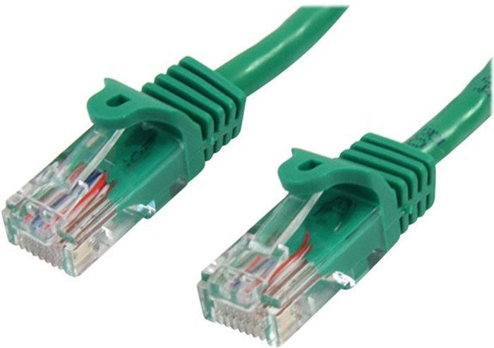 Currys Business | Startech StarTech.com 3m Green Cat5e / Cat 5 Snagless Patch Cable - patch cable - 3 m - green Startech StarTech.com 3m Green Cat5e / Cat 5 Snagless Patch Cable - patch cable - 3 m - green