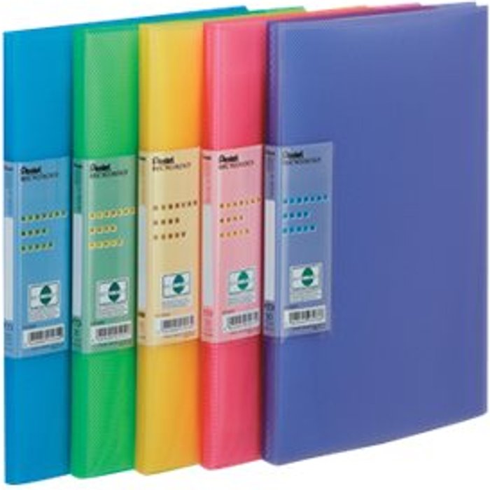 Currys Business | Pentel Pentel Vivid - display book - for A4 - capacity: 60 sheets - vivid blue Pentel Pentel Vivid - display book - for A4 - capacity: 60 sheets - vivid blue