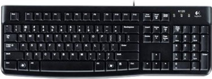 Currys Business | Logitech Logitech K120 Wired USB Keyboard for Business - Black Logitech Logitech K120 Wired USB Keyboard for Business - Black