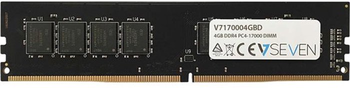 Currys Business | V7 V7 - DDR4 - module - 4 GB - DIMM 288-pin - 2133 MHz / PC4-17000 - unbuffered V7 V7 - DDR4 - module - 4 GB - DIMM 288-pin - 2133 MHz / PC4-17000 - unbuffered