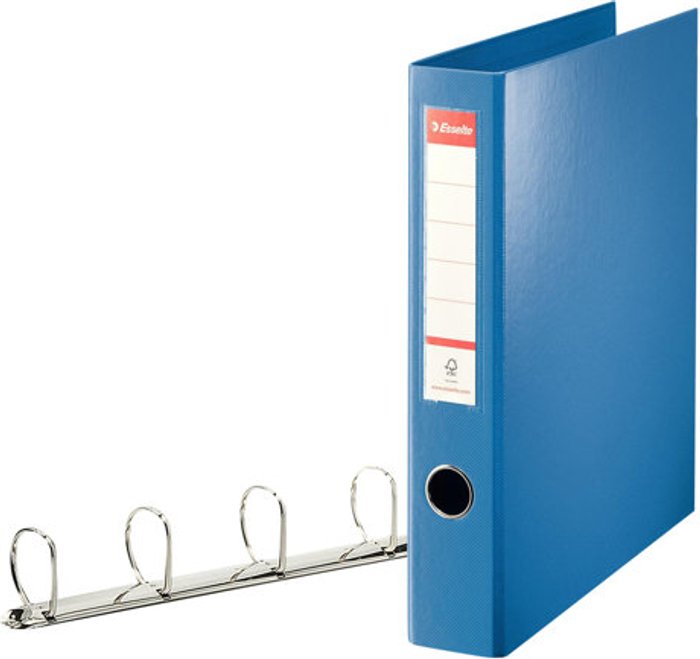 Currys Business | Esselte Esselte 4D-Ring A4 Binder 40mm Blue 82405 Esselte Esselte 4D-Ring A4 Binder 40mm Blue 82405