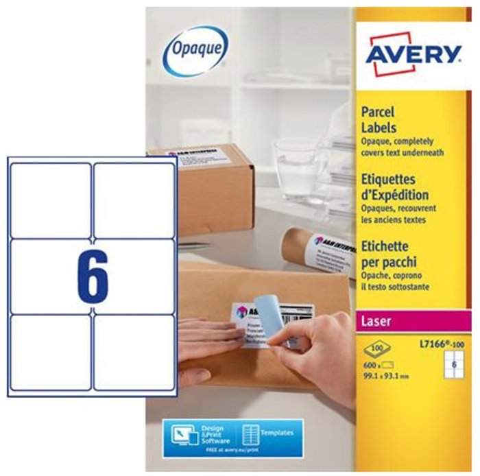 Currys Business | Avery Avery - shipping labels - 600 label(s) - 99.1 x 93.1 mm Avery Avery - shipping labels - 600 label(s) - 99.1 x 93.1 mm