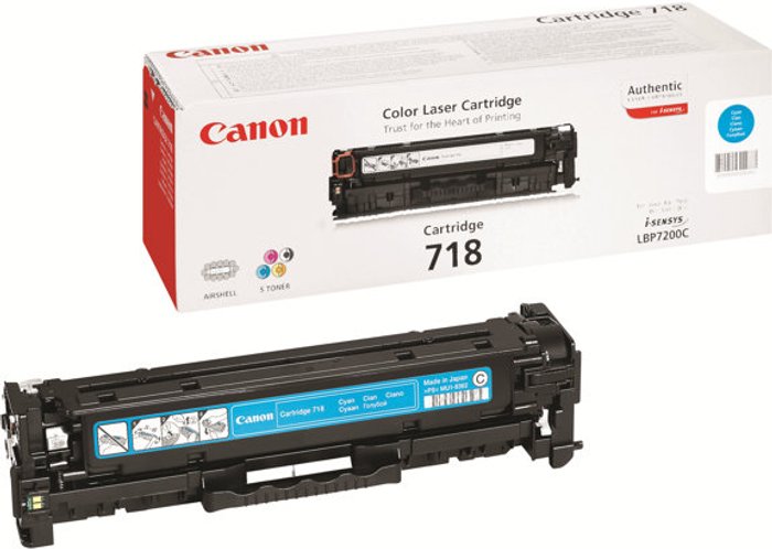 Currys Business | Canon Canon 718C Cyan Toner Cartridge 2661B002 Canon Canon 718C Cyan Toner Cartridge 2661B002
